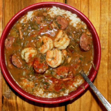 Smokey Creole Gumbo with Hot Sauce